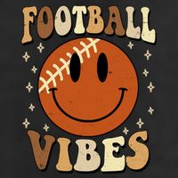 Football Vibes Smile Face Retro Beanie