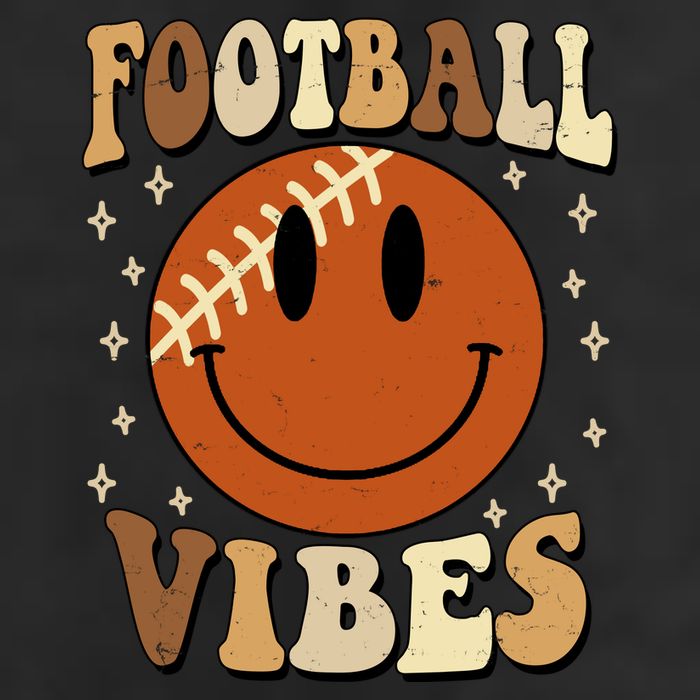 Football Vibes Smile Face Retro Beanie