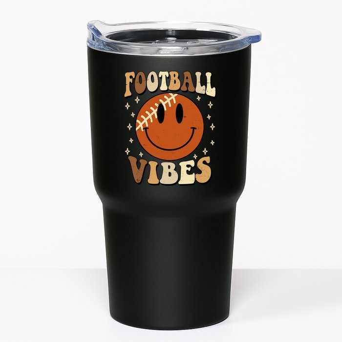 Football Vibes Smile Face Retro Tumbler