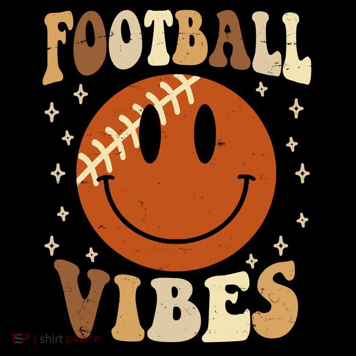 Football Vibes Smile Face Retro Tall Sweatshirt