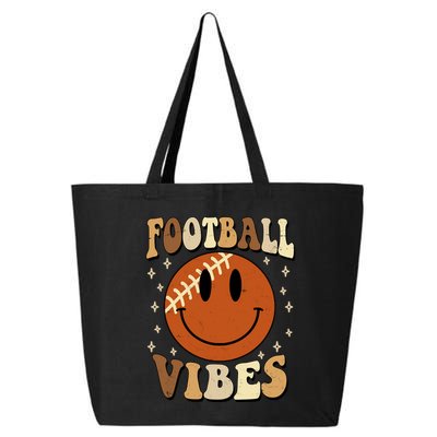 Football Vibes Smile Face Retro 25L Jumbo Tote