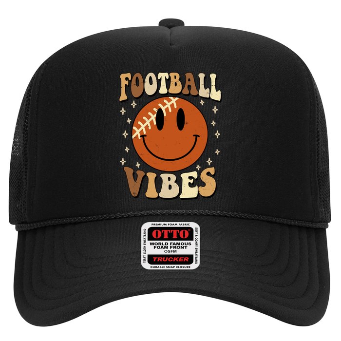 Football Vibes Smile Face Retro Hat
