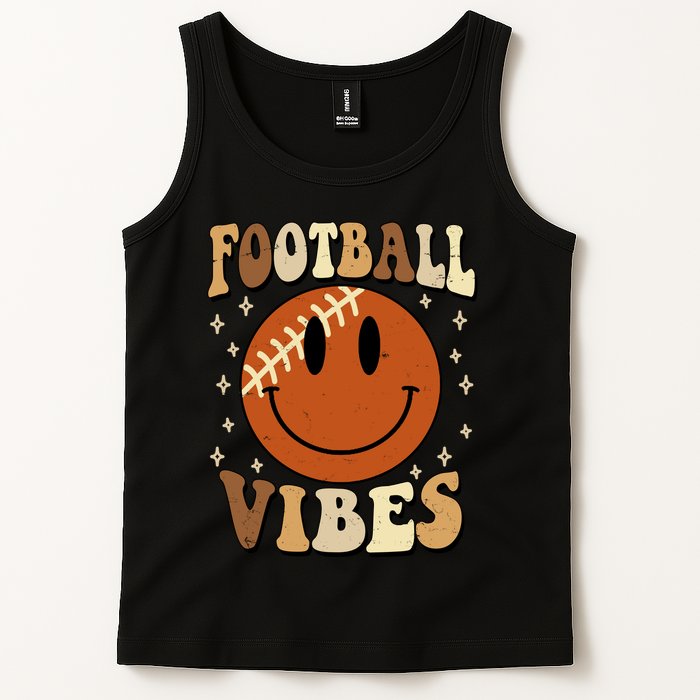 Football Vibes Smile Face Retro Tank Top