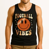 Football Vibes Smile Face Retro Tank Top