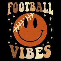 Football Vibes Smile Face Retro Tank Top