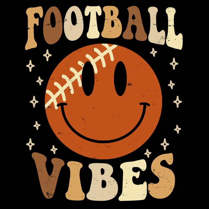Football Vibes Smile Face Retro Tank Top