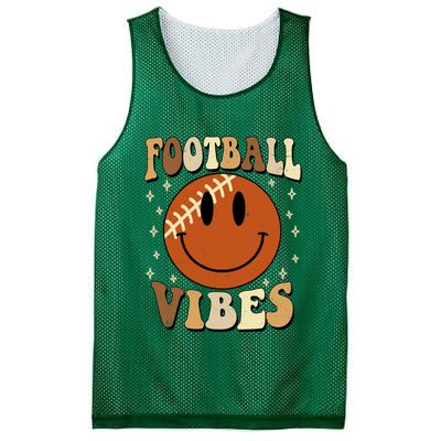 Football Vibes Smile Face Retro Mesh Reversible Basketball Jersey Tank