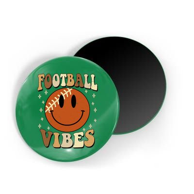 Football Vibes Smile Face Retro Magnet