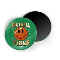 Football Vibes Smile Face Retro Magnet
