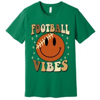 Football Vibes Smile Face Retro Premium T-Shirt