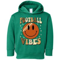 Football Vibes Smile Face Retro Toddler Hoodie