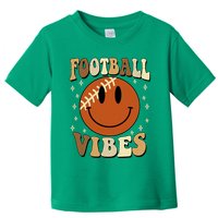 Football Vibes Smile Face Retro Toddler T-Shirt