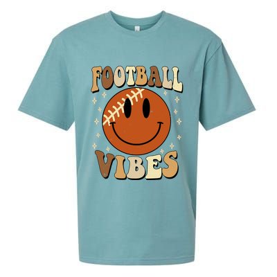 Football Vibes Smile Face Retro Sueded Cloud Jersey T-Shirt
