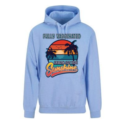 Fully Vaccinated Summer Bring On The Sunshine Pro Vaccine Gift Unisex Surf Hoodie