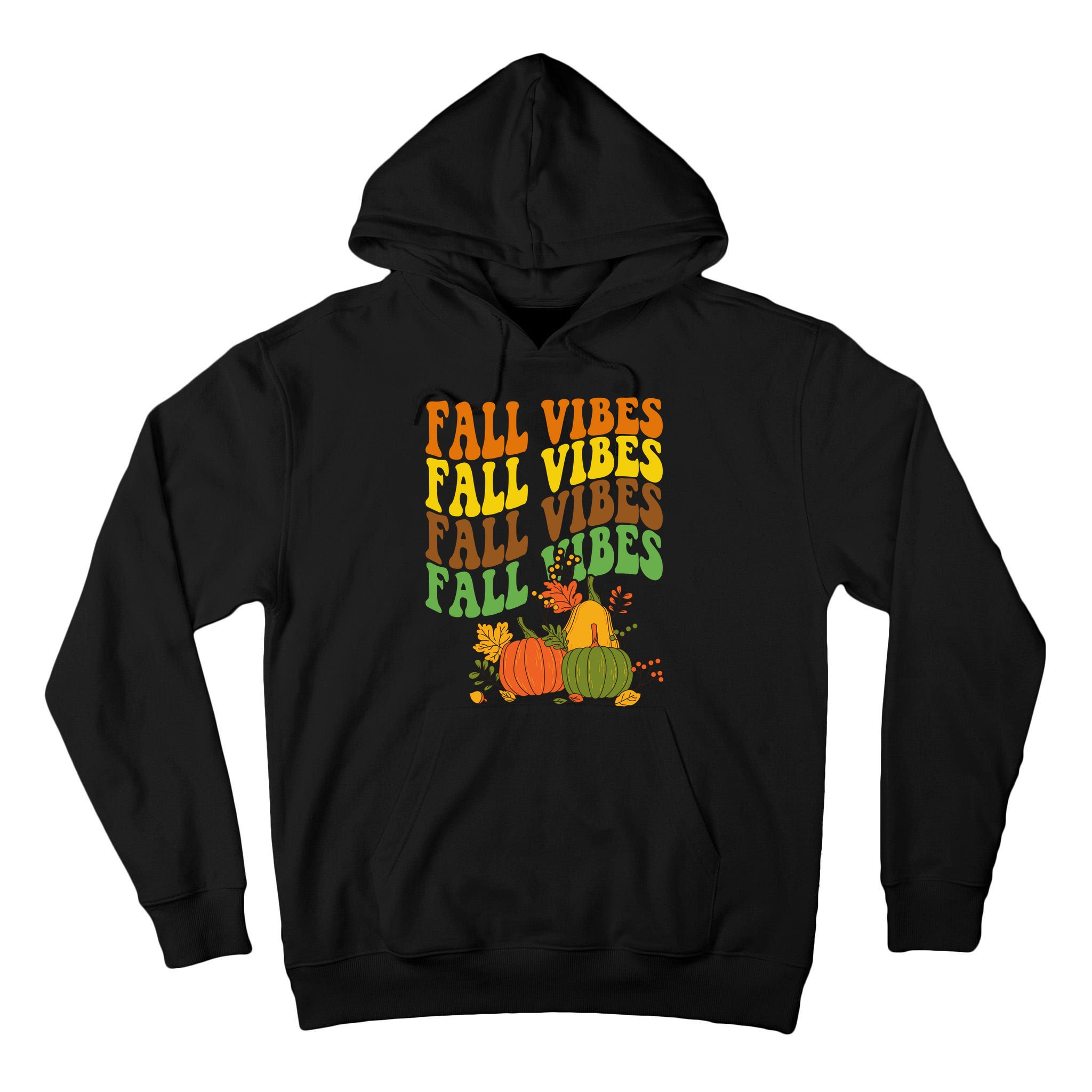 Fall Vibes Season Retro Pumpkin Tall Hoodie