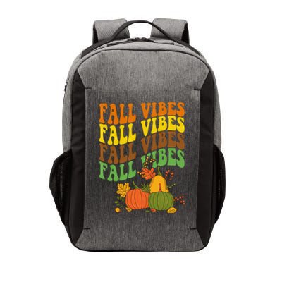 Fall Vibes Season Retro Pumpkin Vector Backpack