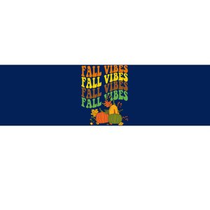 Fall Vibes Season Retro Pumpkin Bumper Sticker