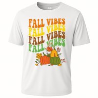 Fall Vibes Season Retro Pumpkin Performance Shirt