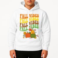 Fall Vibes Season Retro Pumpkin Hoodie