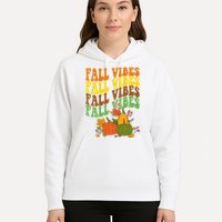 Fall Vibes Season Retro Pumpkin Hoodie