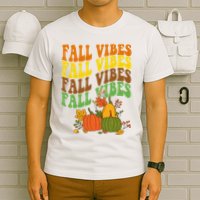 Fall Vibes Season Retro Pumpkin T-Shirt