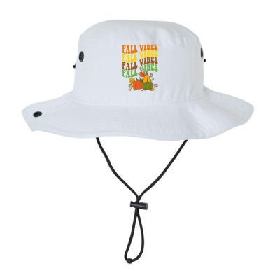 Fall Vibes Season Retro Pumpkin Bucket Hat