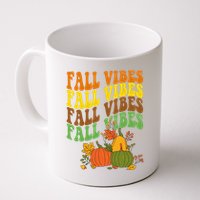 Fall Vibes Season Retro Pumpkin Mug