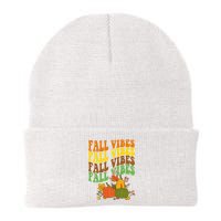Fall Vibes Season Retro Pumpkin Beanie