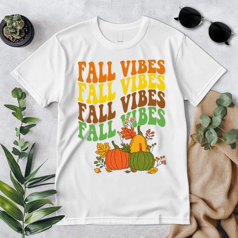 Fall Vibes Season Retro Pumpkin Premium T-Shirt