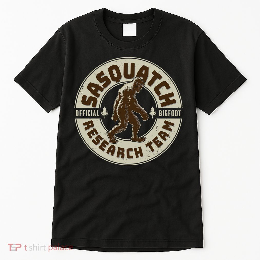 Funny Vintage Sasquatch Research Team Emblem Tall T-Shirt