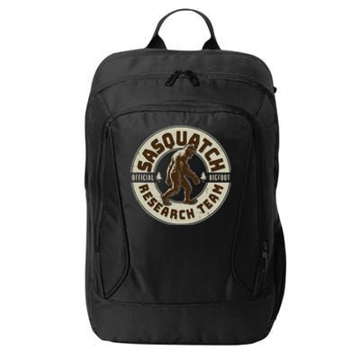 Funny Vintage Sasquatch Research Team Emblem City Backpack