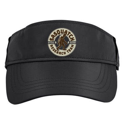 Funny Vintage Sasquatch Research Team Emblem Adult Drive Performance Visor