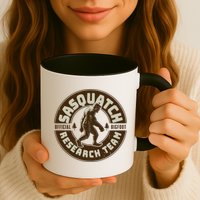Funny Vintage Sasquatch Research Team Emblem Mug