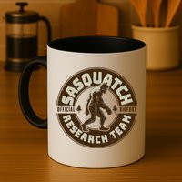 Funny Vintage Sasquatch Research Team Emblem Mug