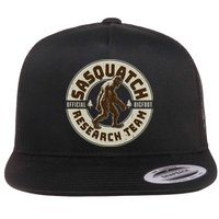 Funny Vintage Sasquatch Research Team Emblem Flatbill Hat