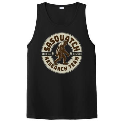 Funny Vintage Sasquatch Research Team Emblem PosiCharge Competitor Tank