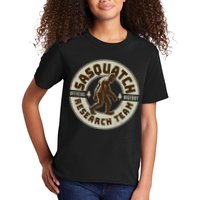 Funny Vintage Sasquatch Research Team Emblem Kids T-Shirt