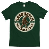 Funny Vintage Sasquatch Research Team Emblem T-Shirt
