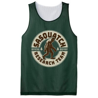 Funny Vintage Sasquatch Research Team Emblem Mesh Reversible Basketball Jersey Tank