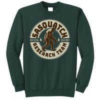 Funny Vintage Sasquatch Research Team Emblem Tall Sweatshirt