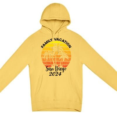 Family Vacation San Diego 2024 Matching Family Beach Premium Pullover Hoodie