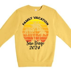 Family Vacation San Diego 2024 Matching Family Beach Premium Crewneck Sweatshirt