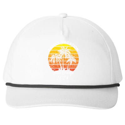 Family Vacation San Diego 2024 Matching Family Beach Snapback Five-Panel Rope Hat