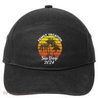 Family Vacation San Diego 2024 Matching Family Beach 7-Panel Snapback Hat