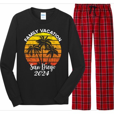 Family Vacation San Diego 2024 Matching Family Beach Long Sleeve Pajama Set