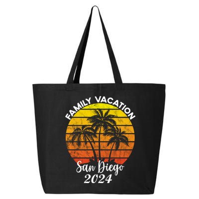 Family Vacation San Diego 2024 Matching Family Beach 25L Jumbo Tote