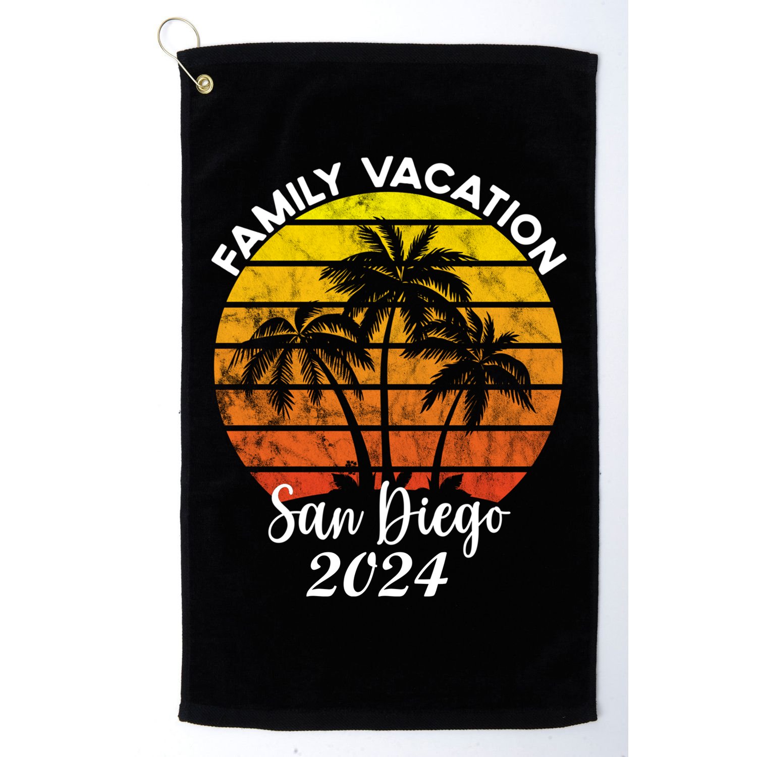 Family Vacation San Diego 2024 Matching Family Beach Golf Towel