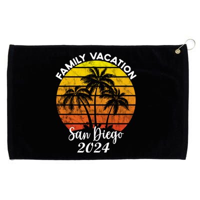 Family Vacation San Diego 2024 Matching Family Beach Grommeted Golf Towel