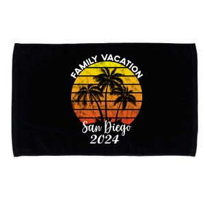 Family Vacation San Diego 2024 Matching Family Beach Microfiber Hand Towel