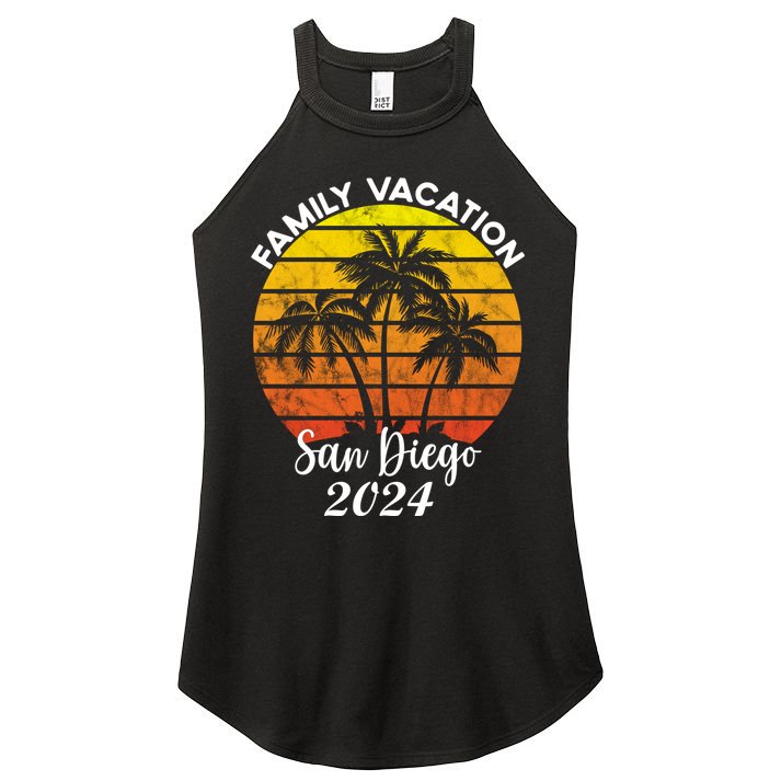 Family Vacation San Diego 2024 Matching Family Beach Women's Perfect Tri Rocker Tank